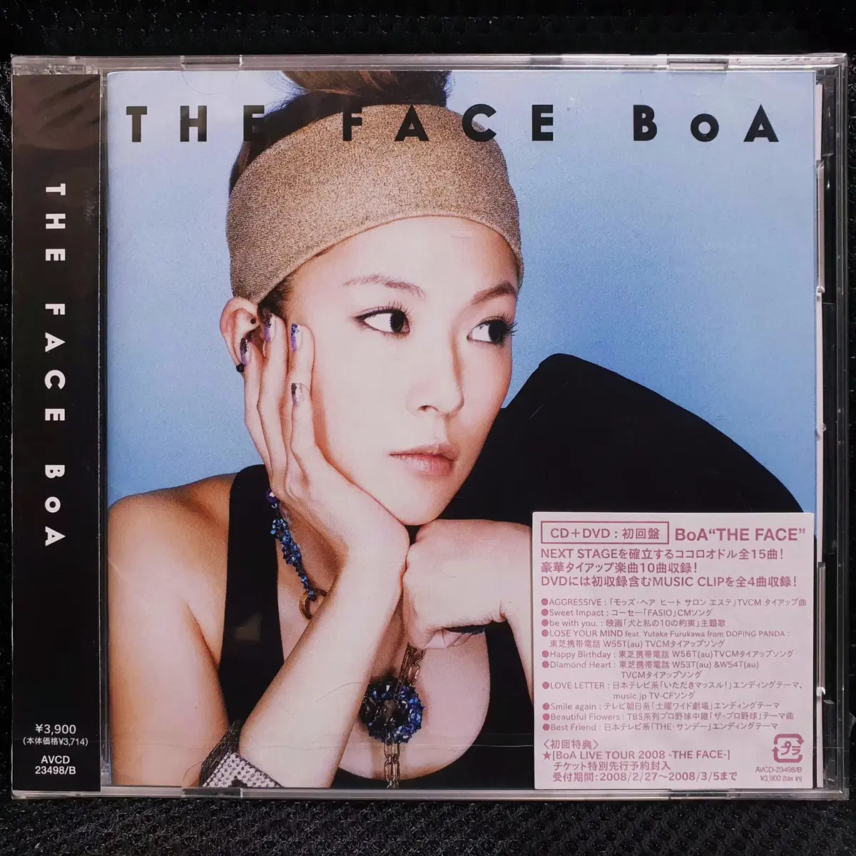 보아 BoA THE FACE CD + DVD 초회반 미개봉 신품